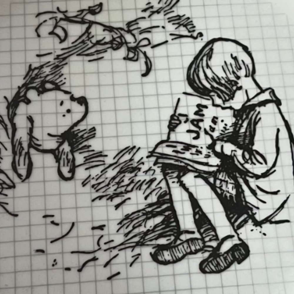 NEW! Disney Classic Winnie The Pooh Sketchbook Bowl, Dish - Picture 6 of 11